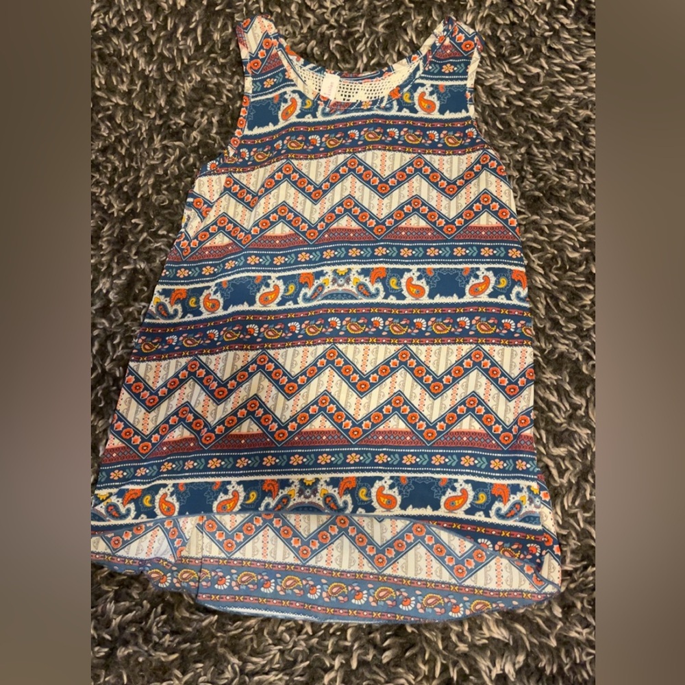 Colorful Geometric Patterned Shirt